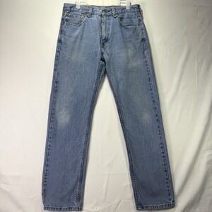 Levis 505 Jeans Men's 33x32 Straight Leg Casual Denim Distressed